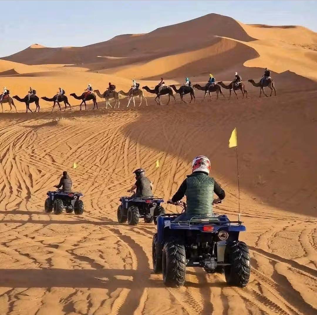 🌅 Des instants magiques au cœur du Sahara que vous n’oublierez jamais
